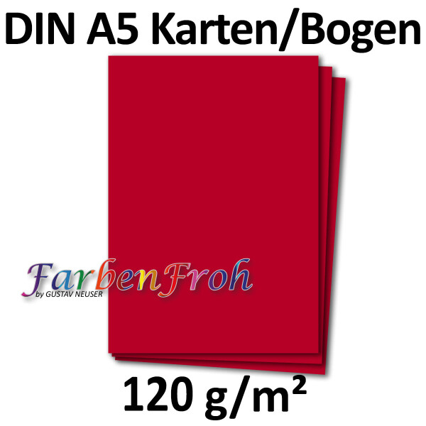 100 Blatt DIN A5 Papier - Vanille - 120gr - 14,8 x 21cm