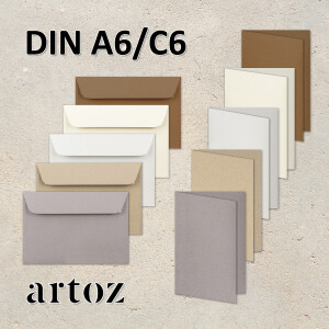 ARTOZ GREENLINE - DIN A6 Faltkarten und DIN C6...