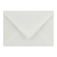15x Brief-Umschläge C5 - Natur-Weiß - gefüttert mit braunem Seidenpapier - 90 g/m² - 22,9 x 16,2 cm - Nassklebung