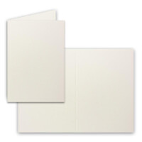 100 Sets - Faltkarten DIN A5 - Natur-Weiss mit Umschlägen - PREMIUM QUALITÄT - 14,8 x 21 cm - sehr formstabil - für Drucker geeignet - Marke: NEUSER FarbenFroh