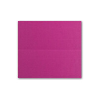 100x Tischkarten in Amarena (Rot) - 4,5 x 10 cm - blanko - Doppel-Karten - als Platzkarten und Namenskarten für Hochzeit und Feste