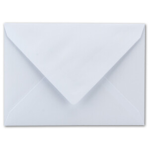 25x Briefumschläge Weiß DIN C6 gefüttert mit Seidenpapier in Silber 100 g/m² 11,4 x 16,2 cm mit Nassklebung ohne Fenster