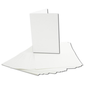 50x faltbares Einlege-Papier für B6 Doppelkarten - hochweiß - 168 x 224 mm (112 x 168 mm gefaltet) - ideal zum Bedrucken mit Tinte und Laser - hochwertig mattes Papier von GUSTAV NEUSER®