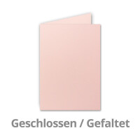 100 Faltkarten B6 - Rosa - Blanko Doppel-Karten - 12 x 17 cm - sehr formstabil - für Drucker geeignet - Serie: FarbenFroh