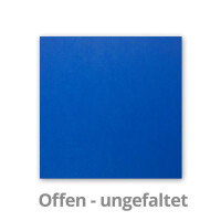 25x Falt-Karten DIN Lang - Royalblau (Blau) - 10,5 x 21 cm - Blanko Doppelkarten - Klappkarten für Einladungen und Grußkarten zu Weihnachten und Geburtstag