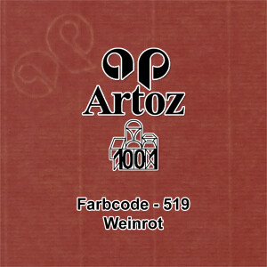 ARTOZ 25x Faltkarten quadratisch - Weinrot (Rot) - 155 x 155 mm Karten blanko zum Selbstgestalten - 220 g/m² gerippt