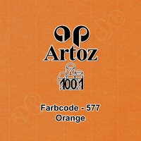 ARTOZ 50x quadratische Faltkarten - Orange (Orange) - 155 x 155 mm Karten blanko zum Selbstgestalten - 220 g/m² gerippt