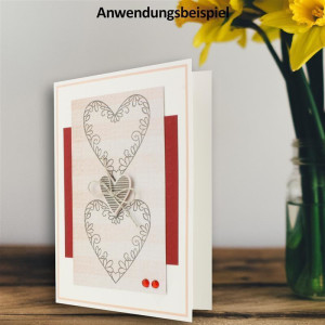 25 Faltkarten B6 - Natur-Weiss - PREMIUM QUALITÄT - 11,5 x 17 cm - sehr formstabil - für Drucker geeignet! - Qualitätsmarke: NEUSER FarbenFroh!!