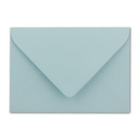 25 Briefumschläge in Hellblau mit weißem Innenfutter - Kuverts in DIN B6 Format  - 12,5 x 17,6 cm - Seidenfutter - Nassklebung