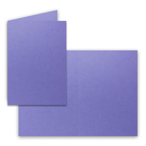 100 Faltkarten B6 - Violett - PREMIUM QUALITÄT - 11,5 x 17 cm - sehr formstabil - für Drucker geeignet! - Qualitätsmarke: NEUSER FarbenFroh!!