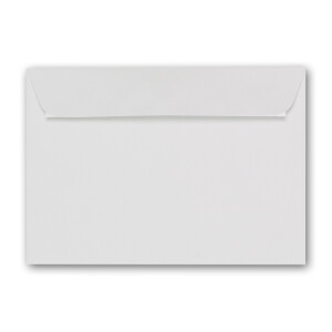 ARTOZ 25x Briefumschläge DIN C6 Weiß - 16,2 x 11,4 cm - haftklebend - gerippte Kuverts ohne Fenster - Serie Artoz 1001