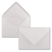 200 Brief-Umschläge - Natur-Weiß - DIN C6 - 114 x 162 mm - Kuverts mit Nassklebung ohne Fenster für Gruß-Karten & Einladungen - Serie FarbenFroh