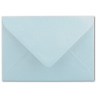 Briefumschläge in Hellblau - 25 Stück - DIN C5 Kuverts 22,0 x 15,4 cm - Nassklebung ohne Fenster - Weihnachten, Grußkarten - Serie FarbenFroh