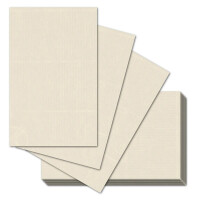 100x ARTOZ A7 Karten, ungefalzt - 6,6 x 10,3 cm - Chamois (Creme) - Mini-Kärtchen - 220 g/m² - Tischdeko, Tischkarten, Visitenkarten - Serie 1001