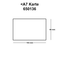 100x ARTOZ A7 Karten, ungefalzt - 6,6 x 10,3 cm - Chamois (Creme) - Mini-Kärtchen - 220 g/m² - Tischdeko, Tischkarten, Visitenkarten - Serie 1001
