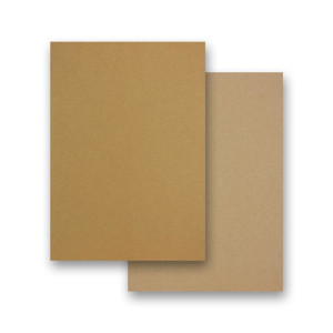25x Vintage Kraftpapier DIN A4 - 21 x 29,7 cm - 280gr natur-braunes Recycling-Papier, ökologisch Bastel-Karton Einzel-Karte