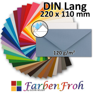 DIN lang Briefumschlag - Na&szlig;klebung - 22,0 x...