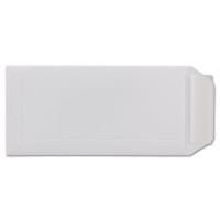 Briefumschläge DIN Lang - 25 Stück - Weiß mit seitlicher Verschlusslasche - Haftklebung - 220 x 110 mm - 100 g/m² - moderne Umschläge für Einladungen, Promotions, Giveaways