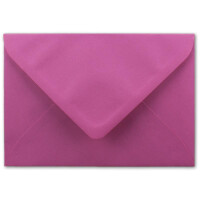 25x Brief-Umschläge in Pink - 80 g/m² - Kuverts in DIN B6 Format 12,5 x 17,6 cm - Nassklebung ohne Fenster