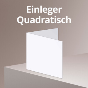 Einleger - quadratisch - wei&szlig;, creme,...