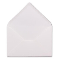 200 Brief-Umschläge mit Wellenschnitt - Hoch-Weiß - DIN C6 - 114 x 162 mm - 11,4 x 16,2 cm - mit wellenförmigen Rändern - Nassklebung - FarbenFroh by GUSTAV NEUSER