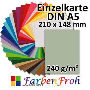 DIN A5 Einzelkarte - 14,8 x 21,0 cm - 240 g/m&sup2; -...