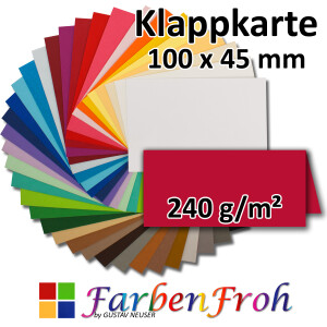 Tischkarte - 10,0 x 4,5 cm - 240 g/m&sup2; -...