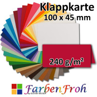 Tischkarte - 10,0 x 4,5 cm - 240 g/m² - FarbenFroh by GUSTAV NEUSER