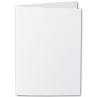 ARTOZ 300x DIN A5 Faltkarten-Set mit Umschlägen - Blütenweiß (Weiß) - 148 x 210 mm - gerippte Bastelkarten blanko mit Brief-Umschlägen - 220 g/m²