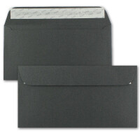 ARTOZ NORDANA 10x DIN LANG Umschläge - black glow - 120 g/m² - 22,4 x 11,4 cm - schimmernde Oberfläche für besondere Anlässe