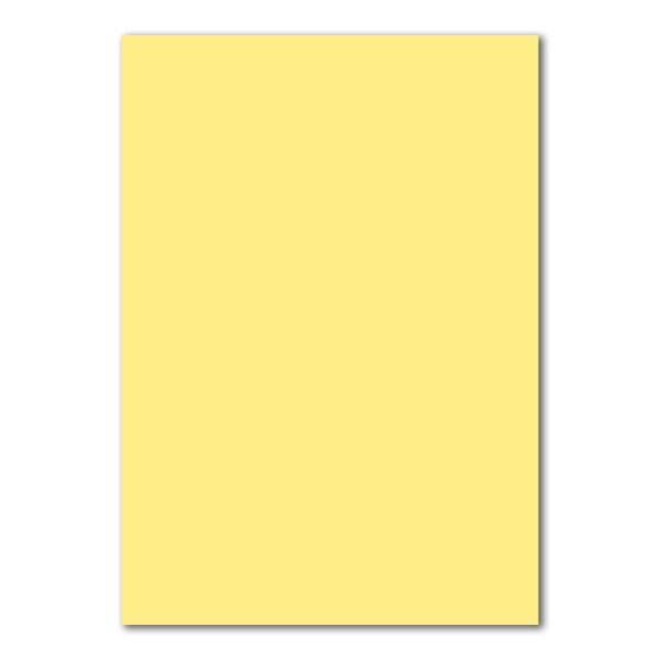 200x Briefpapier-Sets DIN A4 mit C6 Briefumschlägen, Nassklebung -  Zitronen-Gelb - mattes Schreibpapier mit Kuverts - FarbenFroh by GUSTAV  NEUSER