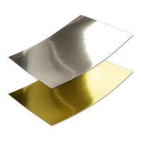 DIN A4 Einzelkarte metallic Spiegelpapier - 29,7 x 21,0...