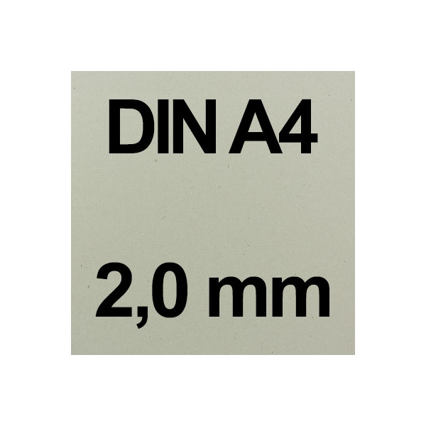 DIN A4 Grau - 2,0 mm