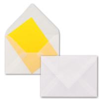 DIN B6 Briefumschlag - tranparent - verschiedene Klappen...