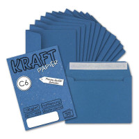 DIN C6 Briefumschlag - Kraftpapier - gerade Klappe -...