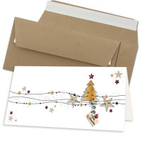 Weihnachtskarten DIN Lang mit Brief-Umschl&auml;gen DIN...
