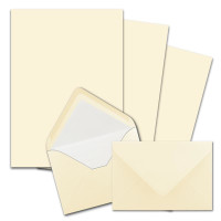 Briefpapier-SET - DIN A4 Papierbogen mit Umschlag C6...