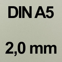 DIN A5 Grau - 2,0 mm