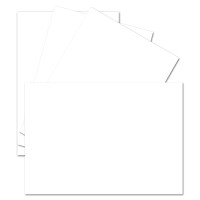 DIN A6 Bogen - Karton - Einzelkarten - Weiss - 148 x 105...