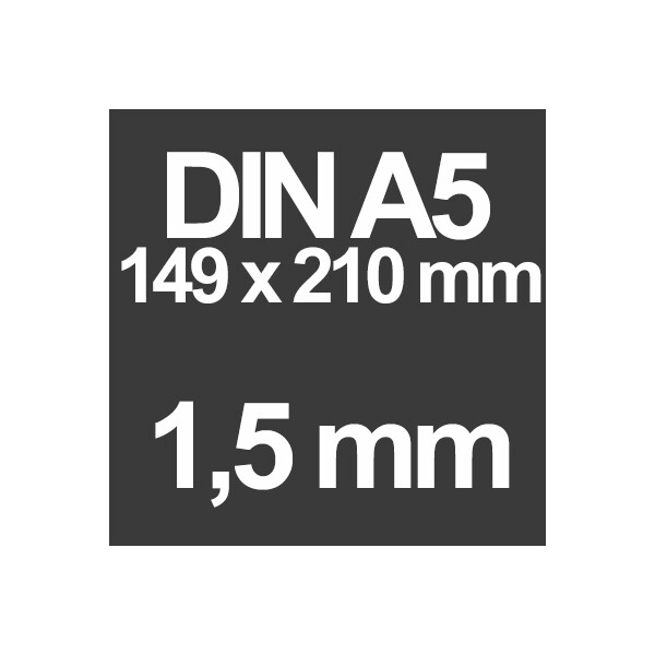 DIN A5 Schwarz - 1,5 mm