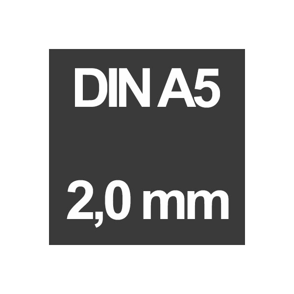 DIN A5 Schwarz - 2,0 mm