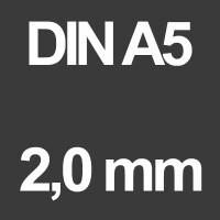 DIN A5 Schwarz - 2,0 mm