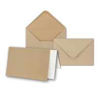 Kraftpapier-Set - Karten inklusive Briefumschl&auml;ge...